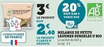 U - Melange De Petits Legumes Surgeles Bio