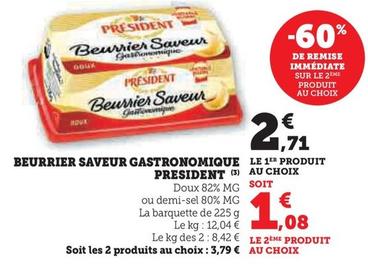 Président - Beurrier Saveur Gastronomique