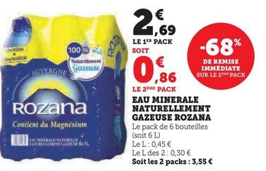 Rozana -  Eau Minerale Naturellement Gazeuse 