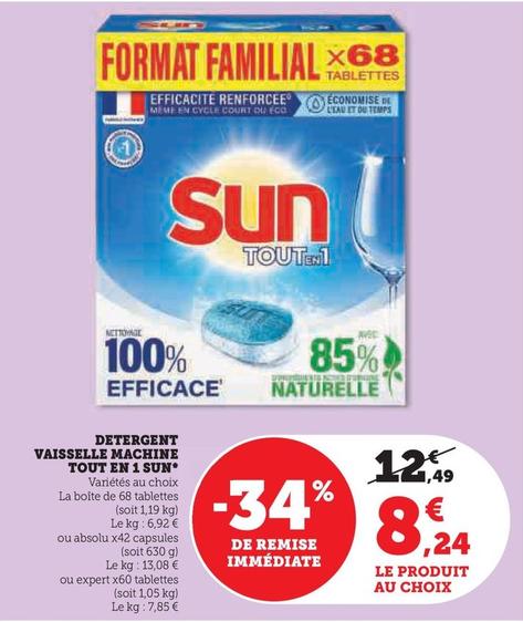 Sun - Detergent Vaisselle Machine Tout En 1