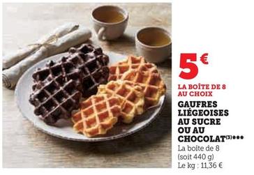 Gaufres Liégeoises Au Sucre Ou Au Chocolat