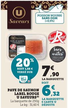 U Saveurs - Pave De Saumon Label Rouge