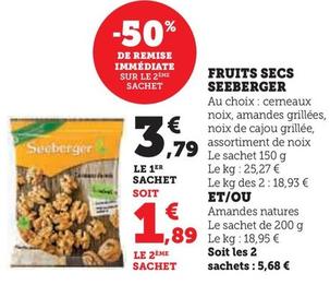 Seeberger - Fruits Secs Et/Ou