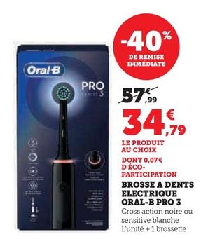 Oral-b - Brosse A Dents Electrique Pro 3
