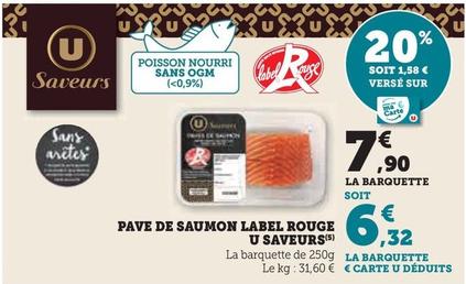 U Saveurs - Pave De Saumon Label Rouge