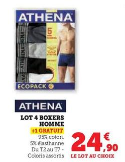Athena - Lot 4 Boxers Homme