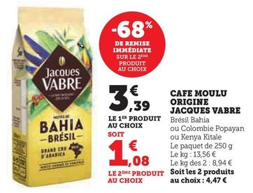 Jacques Vabre - Café Moulu Origine 