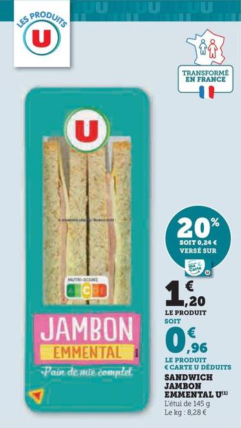 U - Sandwich Jambon Emmental
