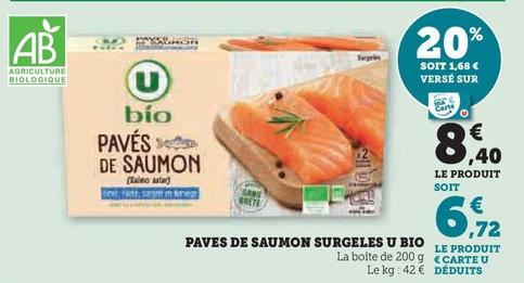 U - Paves De Saumon Surgeles Bio