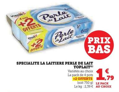 Yoplait - Specialite La Laitiere Perle De Lait