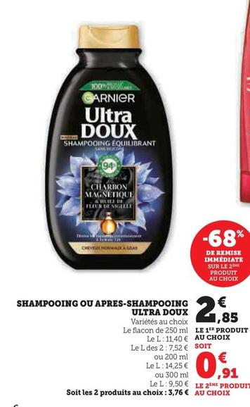 Garnier - Shampooing Ou Apres-Shampooing Ultra Doux
