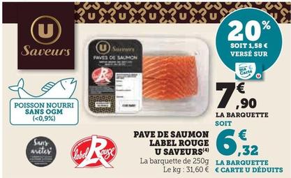 U Saveurs - Pave De Saumon Label Rouge 