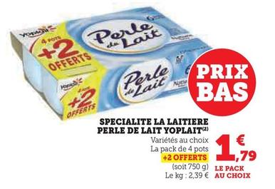 Yoplait - Specialite La Laitiere Perle De Lait