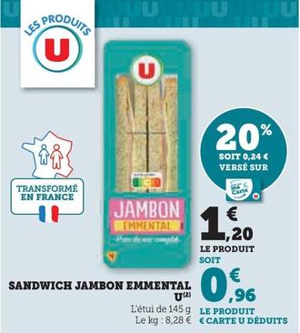 u - sandwich jambon emmental