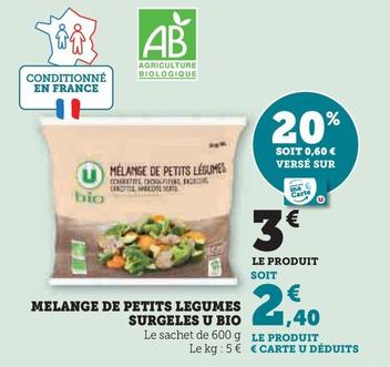 U Bio - Melange De Petits Legumes Surgeles