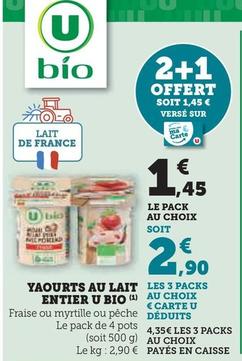 U Bio - Yaourts Au Lait Entier