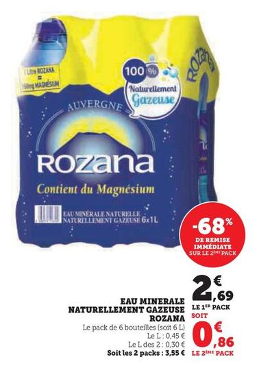 Rozana - Eau Minerale Naturellement Gazeuse