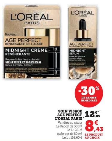 l'oréal - soin visage age perfect