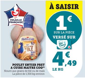 maître coq - poulet entier pret a cuire