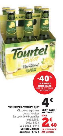 Tourtel Twist - 0,0° Citron Ou Agrumes Ou Framboises