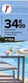 Hyba - Table Basse Canberra offre à 34,99€ sur Carrefour