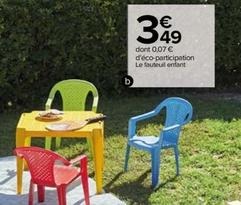 Fauteuil De Jardin Enfant offre à 3,49€ sur Carrefour