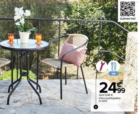Table De Balcon Naples offre à 24,99€ sur Carrefour