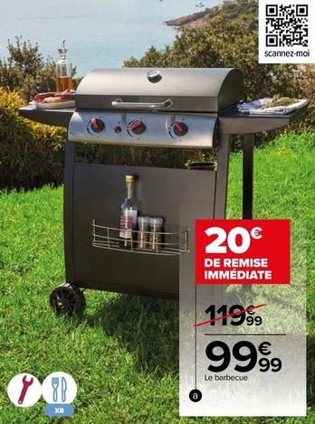 Barbecue Gaz Seattle offre à 99,99€ sur Carrefour