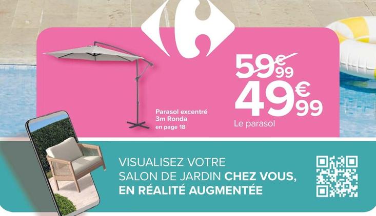 Parasol Excentré Ronda offre à 49,99€ sur Carrefour Market