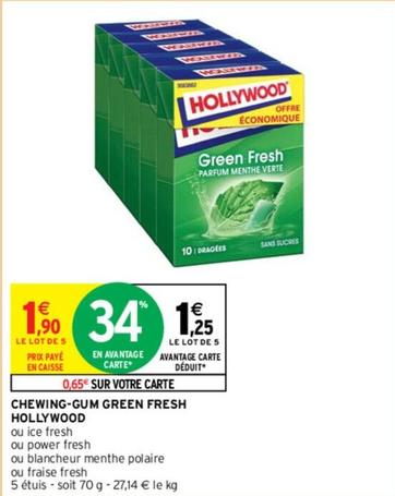 Chewing-gums offre à 1,9€ sur Intermarché