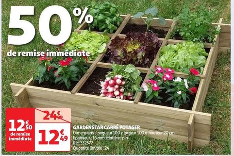 Gardenstar - Carré Potager offre à 12,49€ sur Auchan Hypermarché