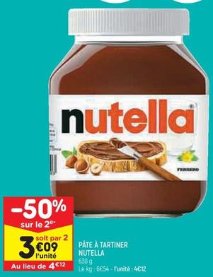 Nutella - Pâte À Tartiner offre à 3,09€ sur Leader Price