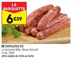 Chipolatas X12 offre à 6,59€ sur Leader Price