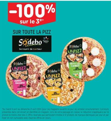 Sodebo - Pizza offre sur Leader Price
