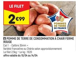 Ferme Rouge - Pomme De Terre De Consommation offre à 2,99€ sur Leader Price