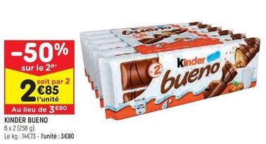 Kinder - Bueno offre à 3,8€ sur Leader Price