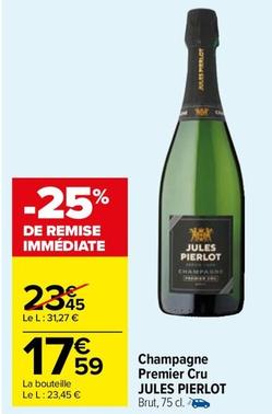 Jules Pierlot - Champagne Premier Cru  offre à 17,59€ sur Carrefour Market