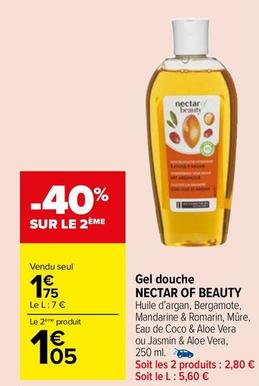 Nectar Of Beauty - Gel Douche offre à 1,75€ sur Carrefour Market
