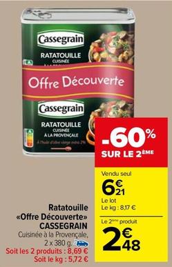 Cassegrain - Ratatouille Offre Découverte offre à 6,21€ sur Carrefour Market