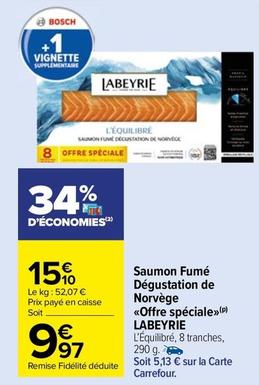Labeyrie - Saumon Fume Degustation De Norvege <<Offre Speciale>> offre à 15,1€ sur Carrefour Market