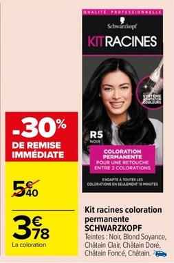 Schwarzkopf - Kit Racines Coloration Permanente offre à 3,78€ sur Carrefour Market