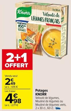 Knorr - Potages offre à 2,49€ sur Carrefour Market