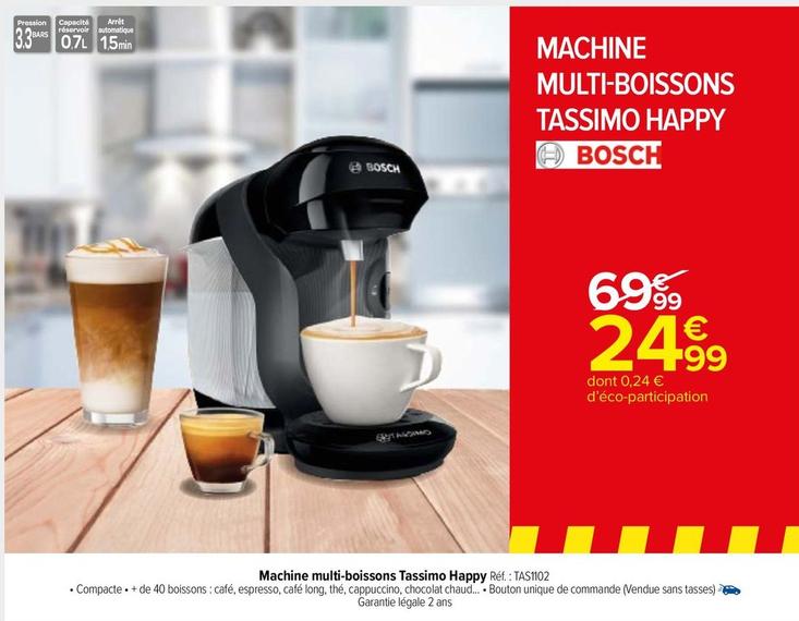 Bosch - Machine Multi-Boissons Tassimo Happy  offre à 24,99€ sur Carrefour Market