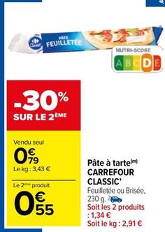 Carrefour - Pâte À Tarte Classic' offre à 0,79€ sur Carrefour Market