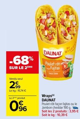 Daunat - Wrapp offre à 2,99€ sur Carrefour Market