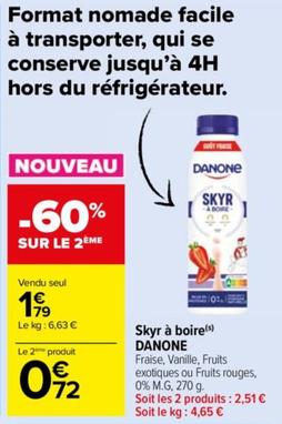 Danone - Skyr À Boire offre à 1,79€ sur Carrefour Market