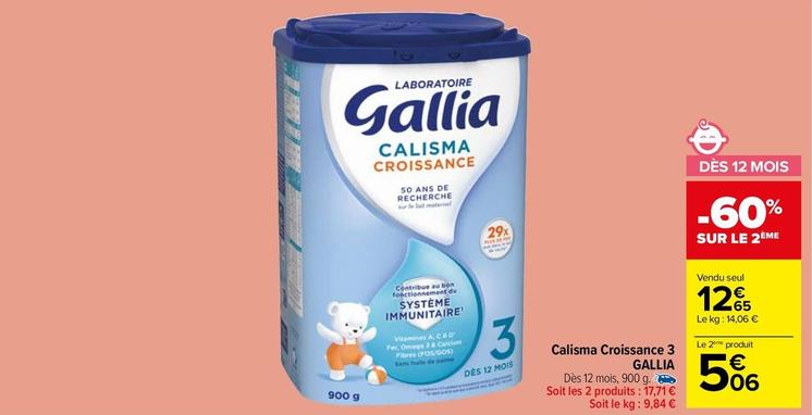 Gallia - Calisma Croissance 3 offre à 12,65€ sur Carrefour Market