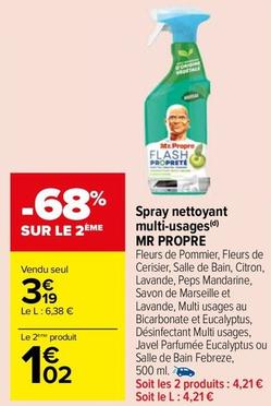 Mr Propre - Spray Nettoyant Multi-usages offre à 3,19€ sur Carrefour Market