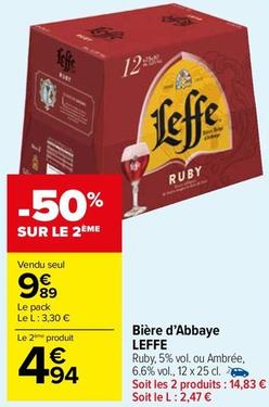 Leffe - Bière D'abbaye offre à 9,89€ sur Carrefour Market