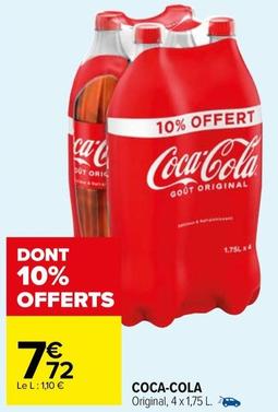Coca Cola - Original, 4 X 1,75 L. offre à 7,72€ sur Carrefour Market